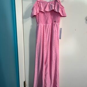 Tahari Pink Eyelet Top